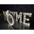 Custom outdoor decorative led marquee love bulb letters signs free standing letters wholesale